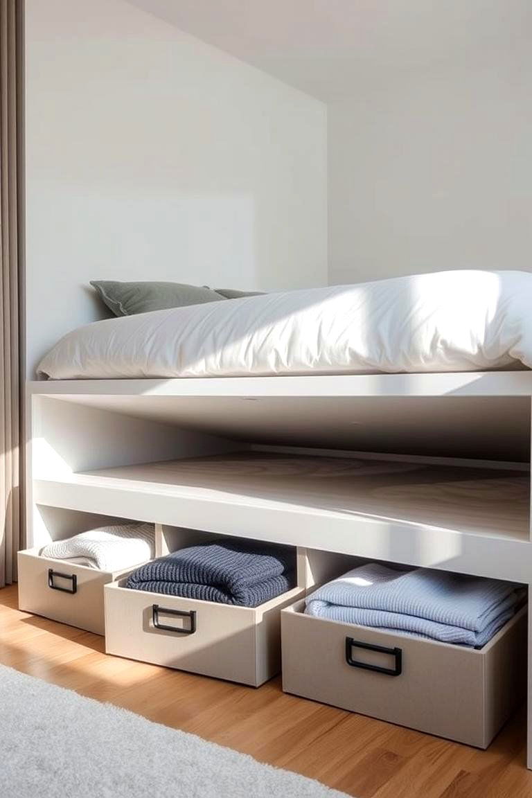 Under bed Storage Boxes - 24 sweater storage ideas