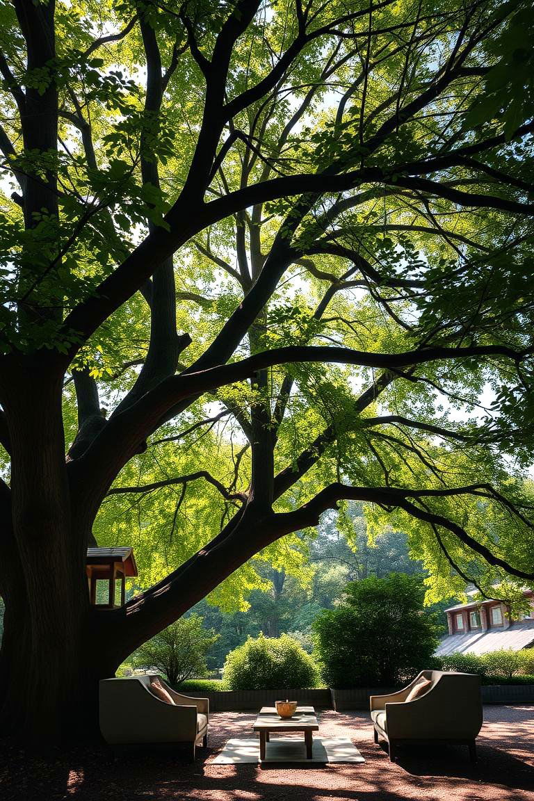Under the Tree Canopy Nook - 24 Outdoor Reading Nook Ideas