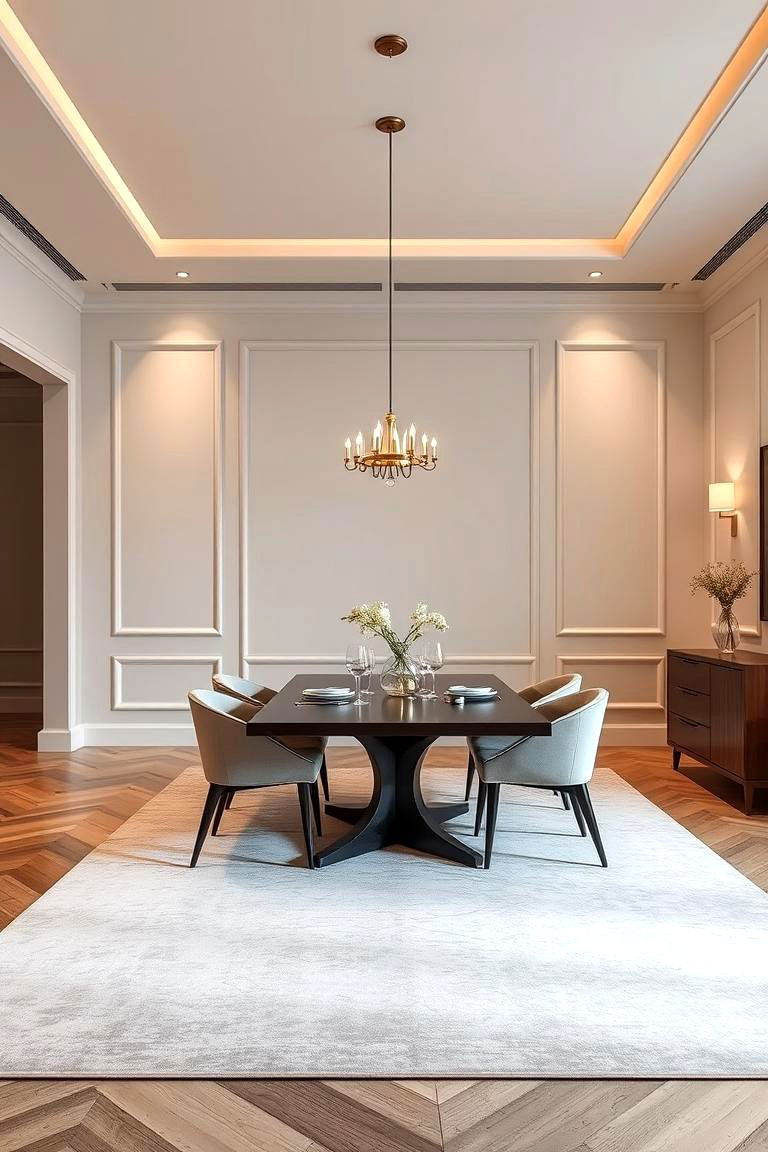 Understated Elegant Dining Room Rugs - 24 Dining Room Rug Ideas