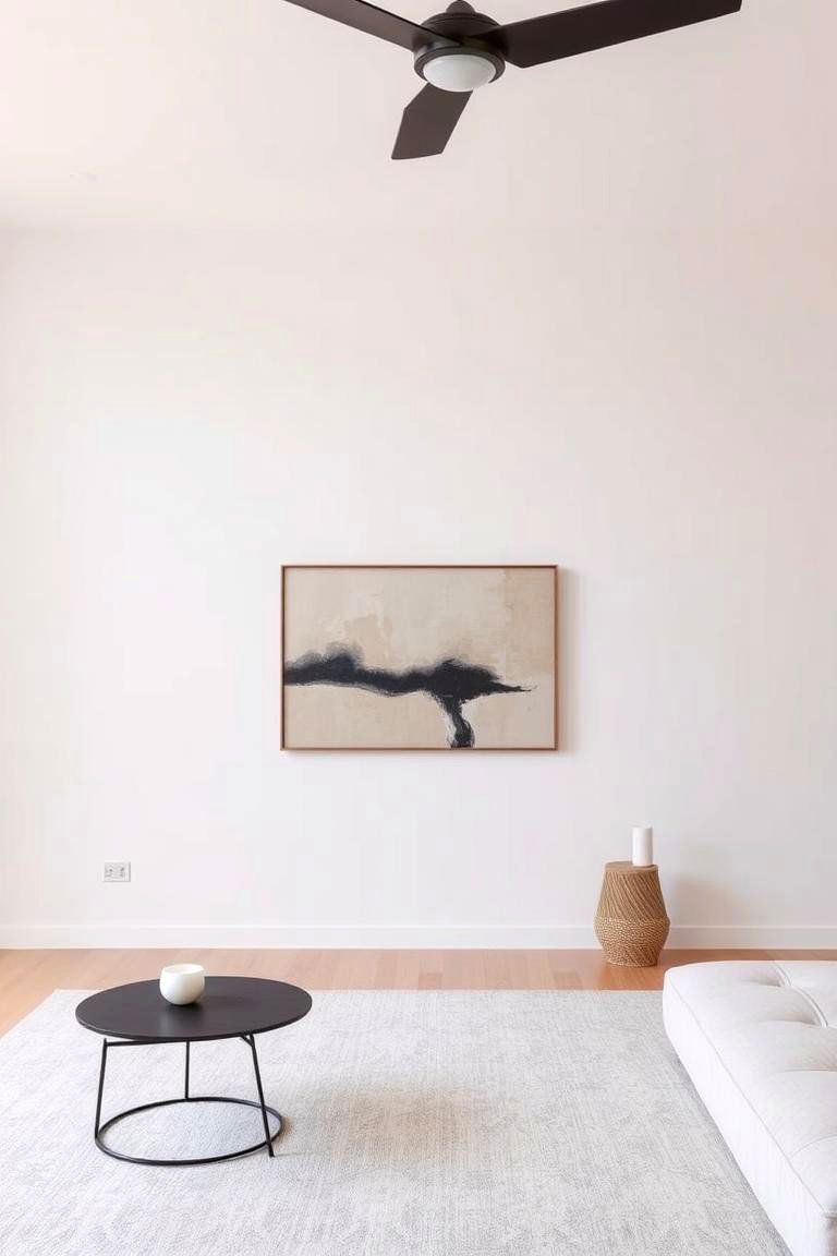 Understated Minimalist Approach - 24 Living Room Accent Wall Ideas