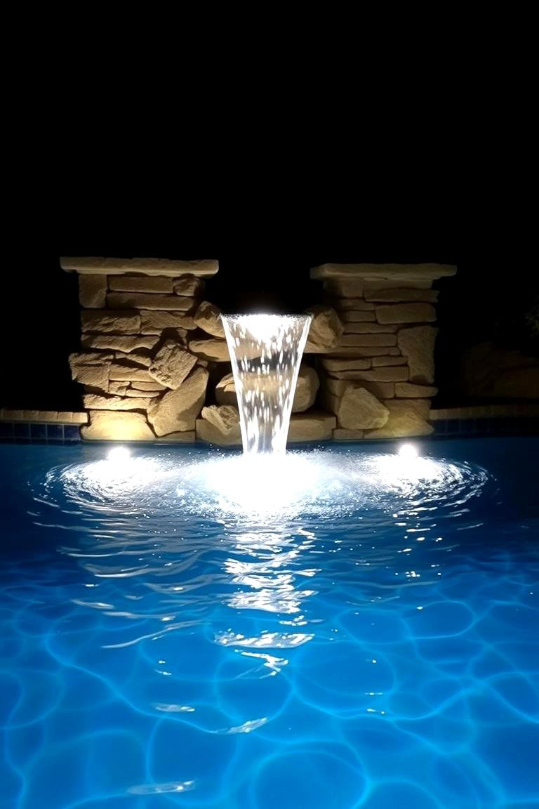 Underwater Accent Lights - 24 Pool Lighting Ideas