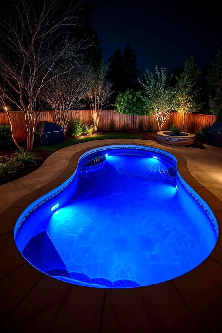 Underwater Lighting - 24 Plunge Pool Ideas