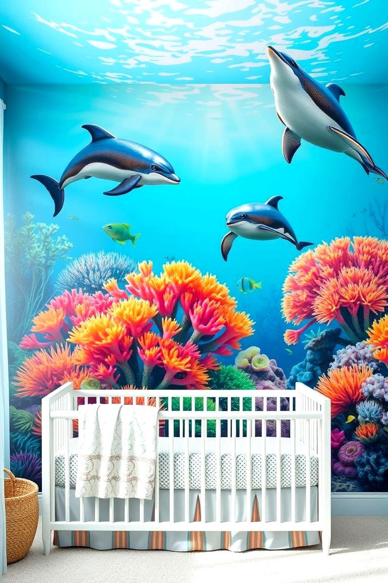 Underwater Mural Magic - 24 Ocean-themed Nursery Ideas