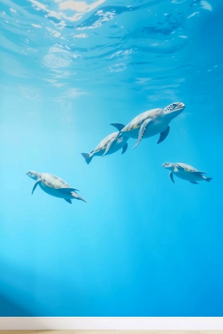 Underwater Oasis - 24 Bathroom Mural Ideas