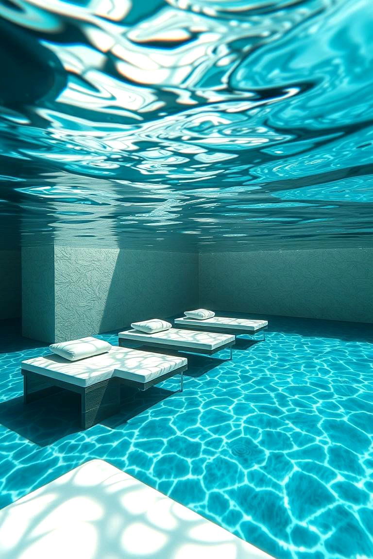 Underwater Seating Lagoon Pool - 24 Lagoon Pool Design Ideas