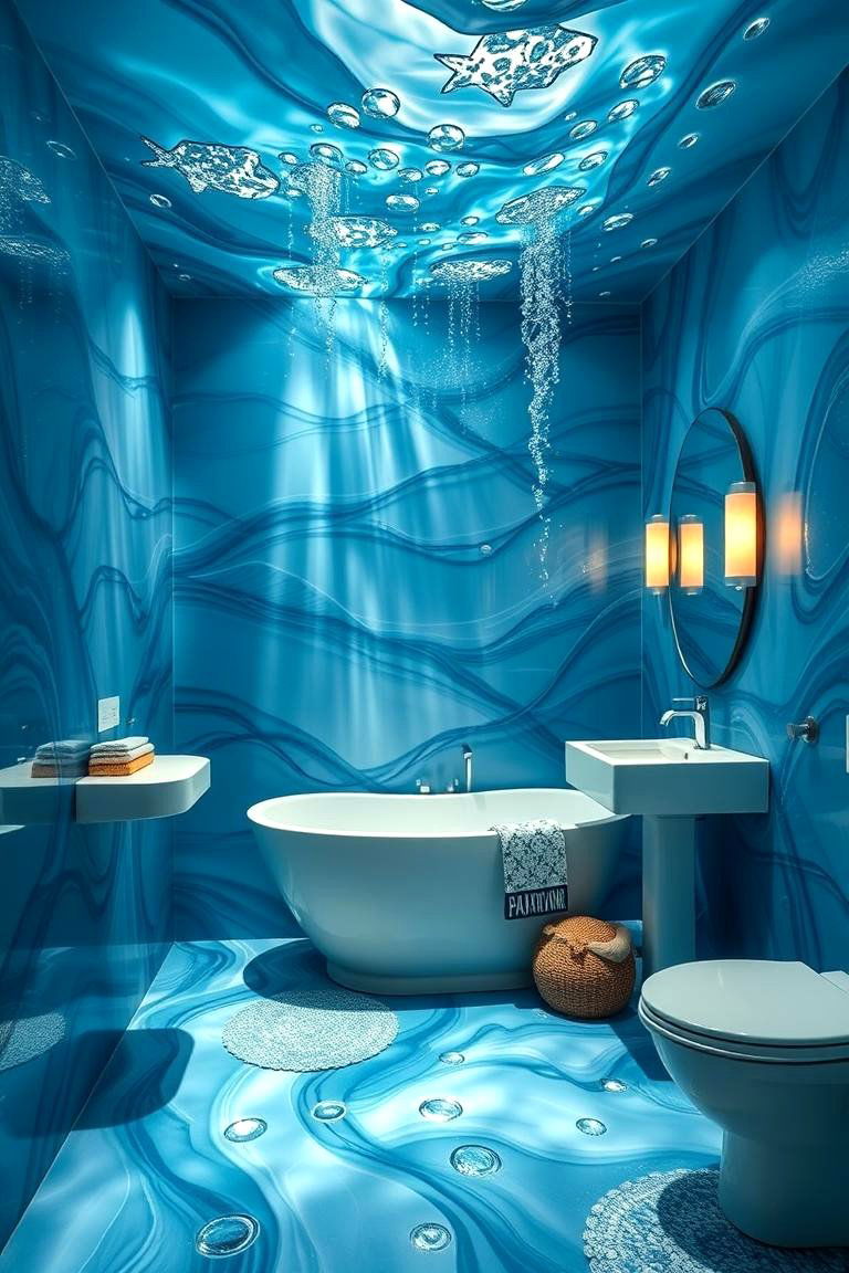Underwater Theme Oasis - 24 Quirky Bathroom Ideas
