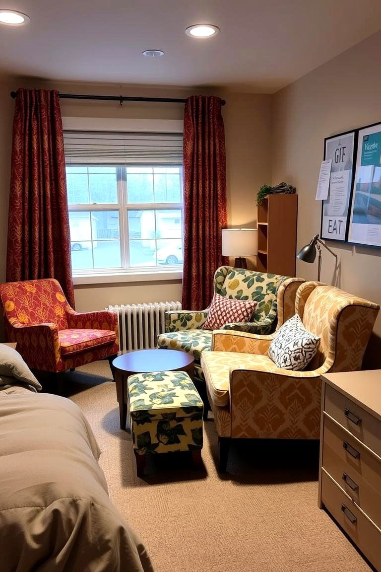 Unique Accent Chairs for Comfort - 24 Boho Dorm Room Ideas