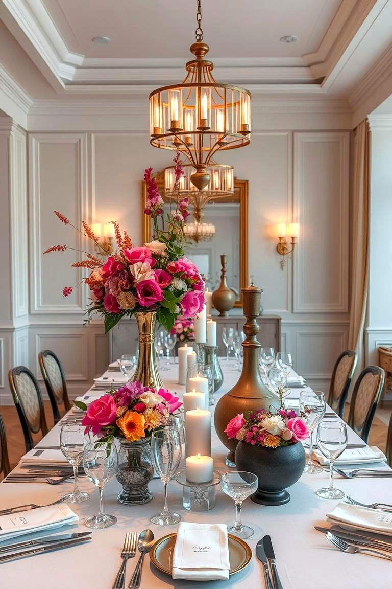 Unique Centerpiece Displays - 24 Boho Dining Room Ideas
