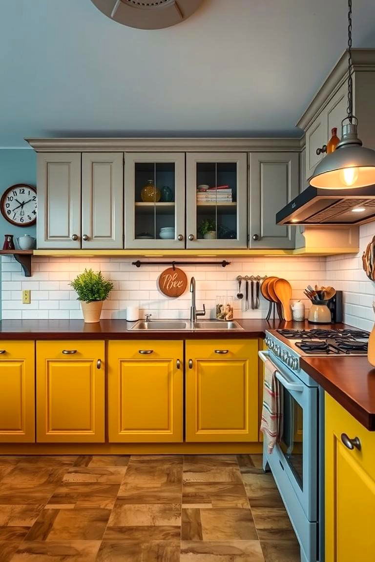 Unique Mustard Yellow Flair - 24 Kitchen Color Ideas