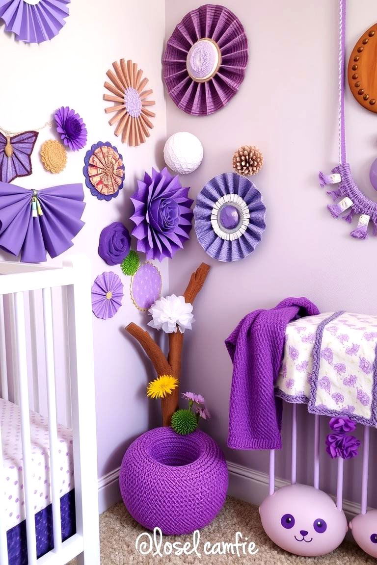 Unique Purple DIY Crafts - 24 Purple Nursery Ideas