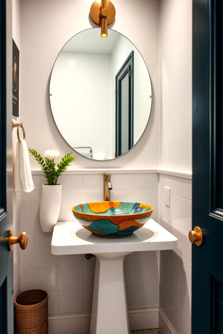 Unique Sink Designs for a Standout Feature - 24 Eclectic Powder Room Ideas