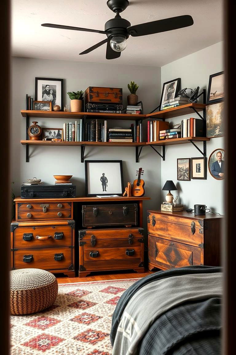 Unique Storage Solutions - 24 Hipster Bedroom Ideas