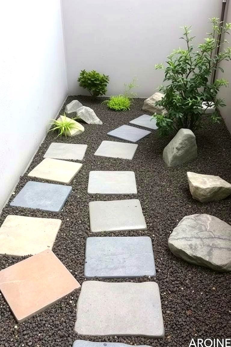 Unique Visual Appeal - 24 Flagstone Steps