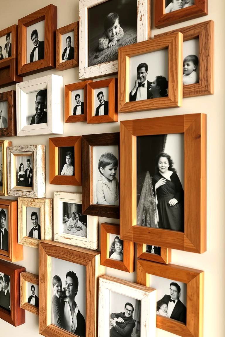 Unique Wooden Picture Frames - 24 Wooden Interior Design Ideas