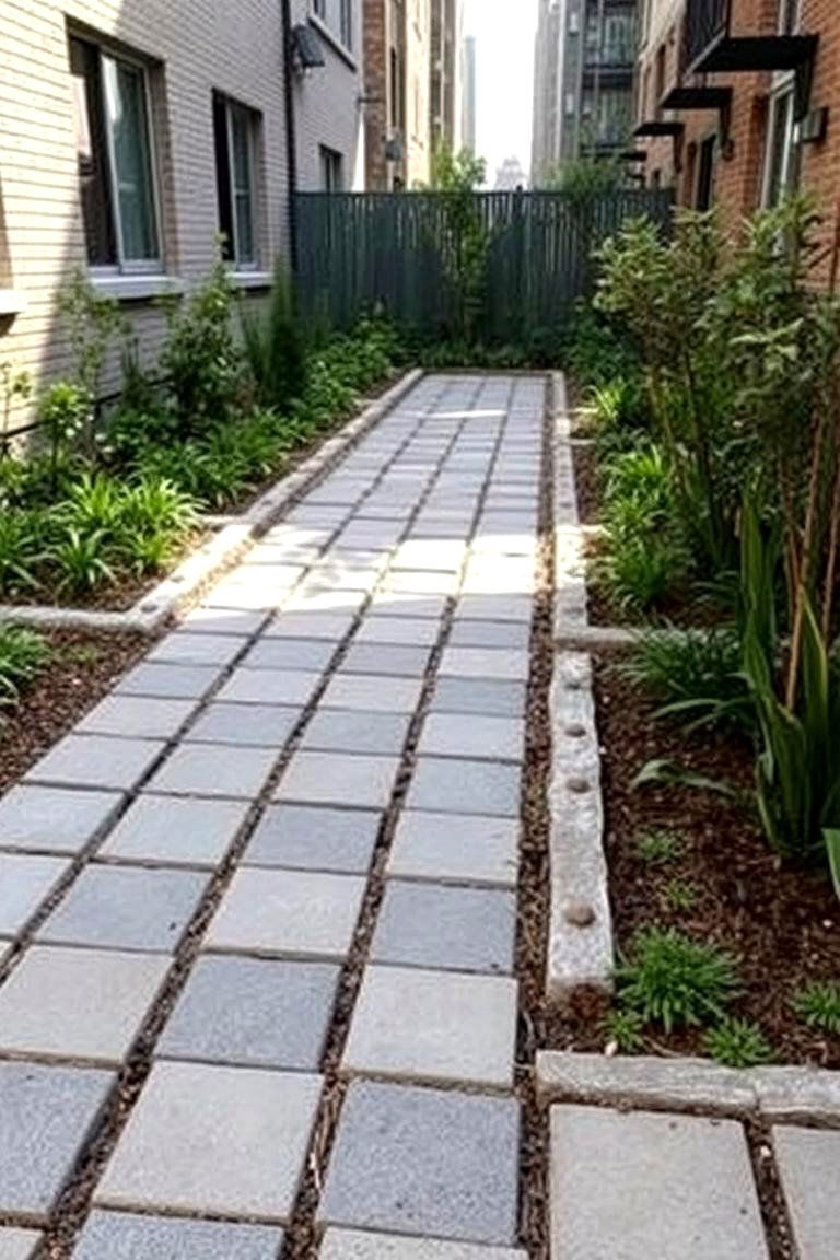 Upcycled Concrete Pavers - 24 Recycled Garden Edging Ideas