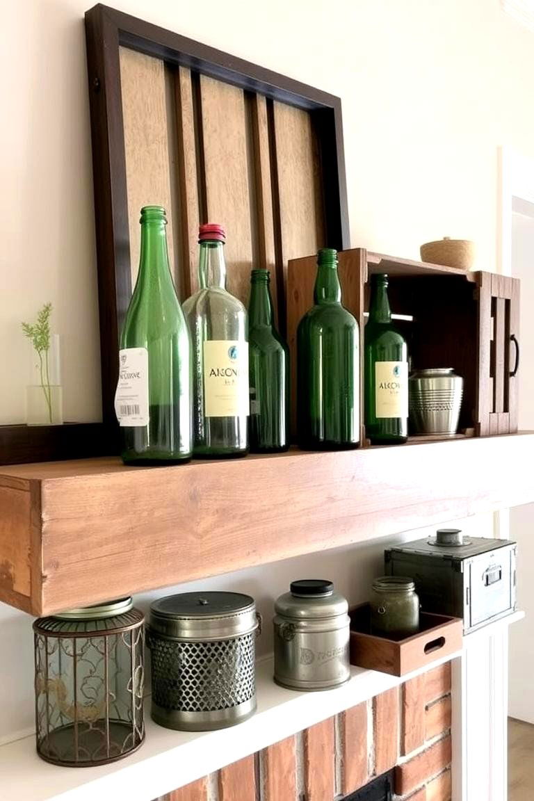 Upcycled Decor Items - 24 Spring Mantel Decor Ideas