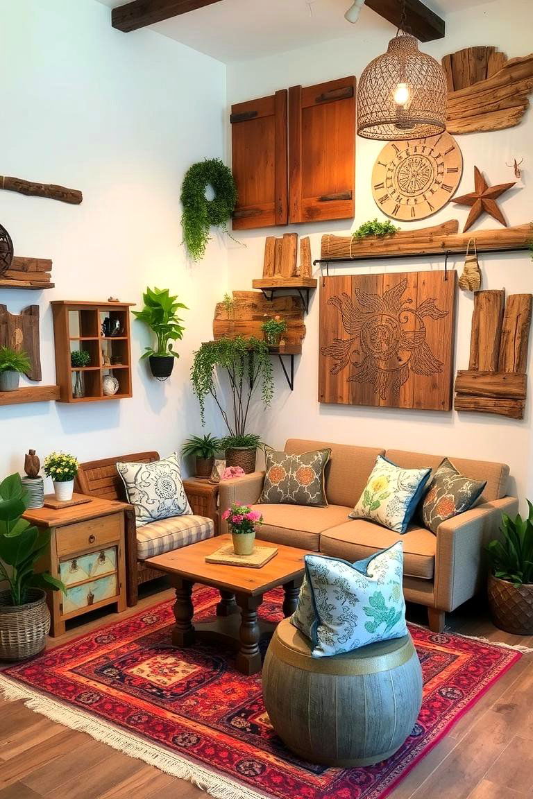 Upcycled Furniture and Reclaimed Wood Decor - 24 Boho Teen Bedroom Ideas