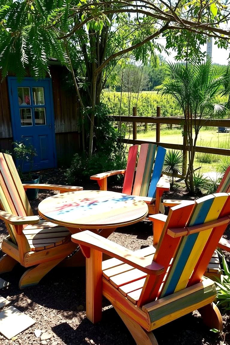 Upcycled Garden Furniture - 24 Garden Art Ideas