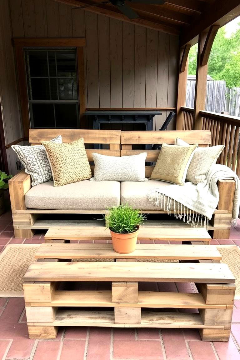 Upcycled Pallet Furniture - 24 Rustic Patio Ideas