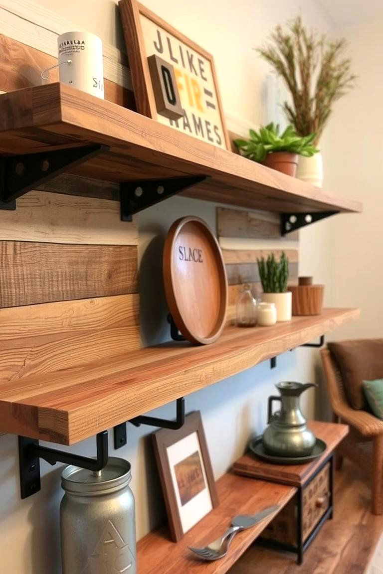 Upcycled Shelf Creations - 24 Shelf Decor Ideas