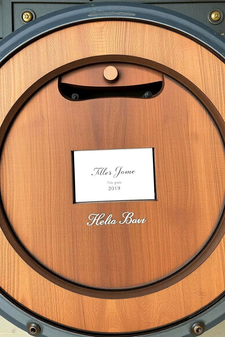Upcycled Wine Barrel Top - 24 Wedding Card Box Ideas