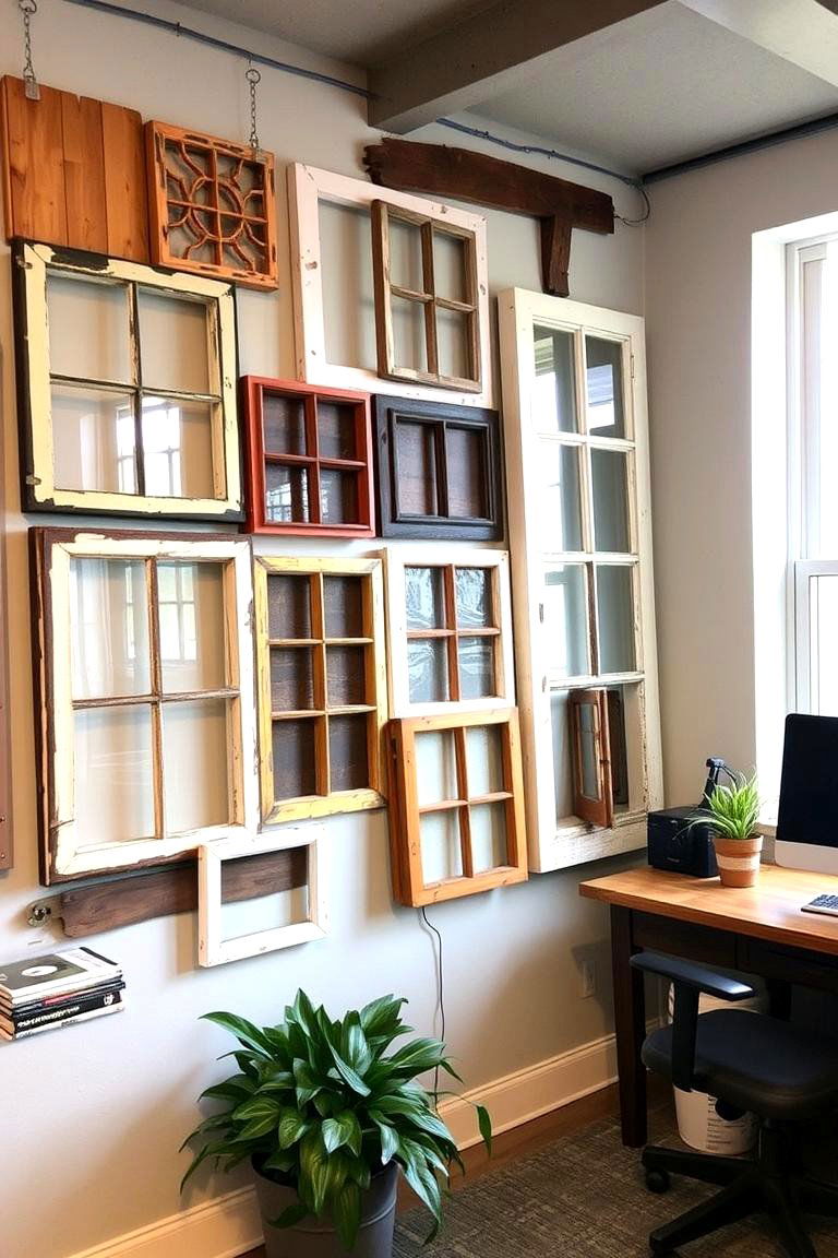 Upcycled or Repurposed Items - 24 Office Wall Decor Ideas