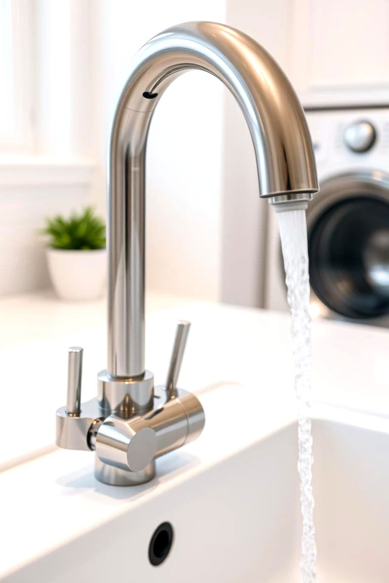 Upgrade Your Faucet - 24 Laundry Room Decor Ideas