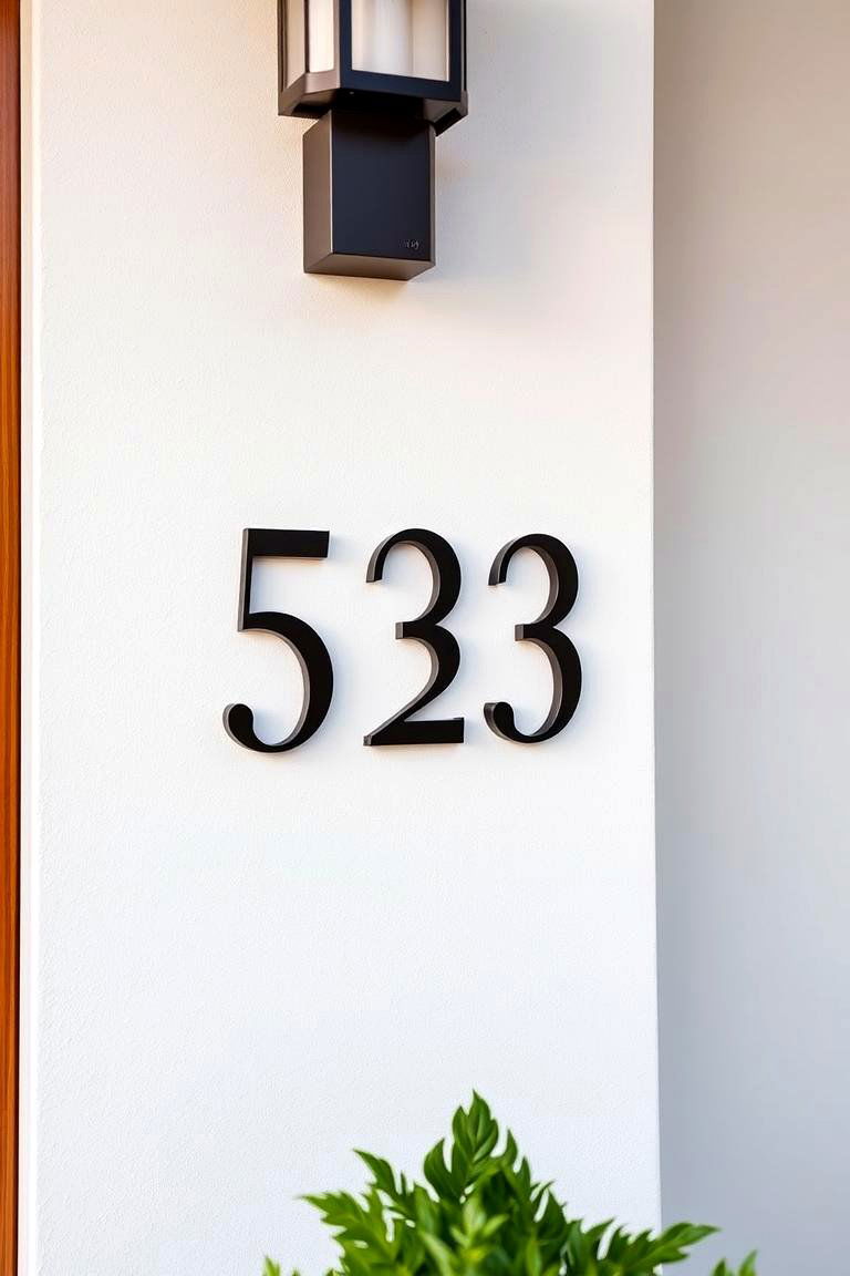 Upgrade Your House Numbers - 24 Curb Appeal Ideas
