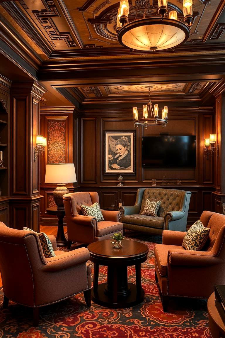 Upholstered Club Chair Sophistication - 24 Man Cave Seating Ideas