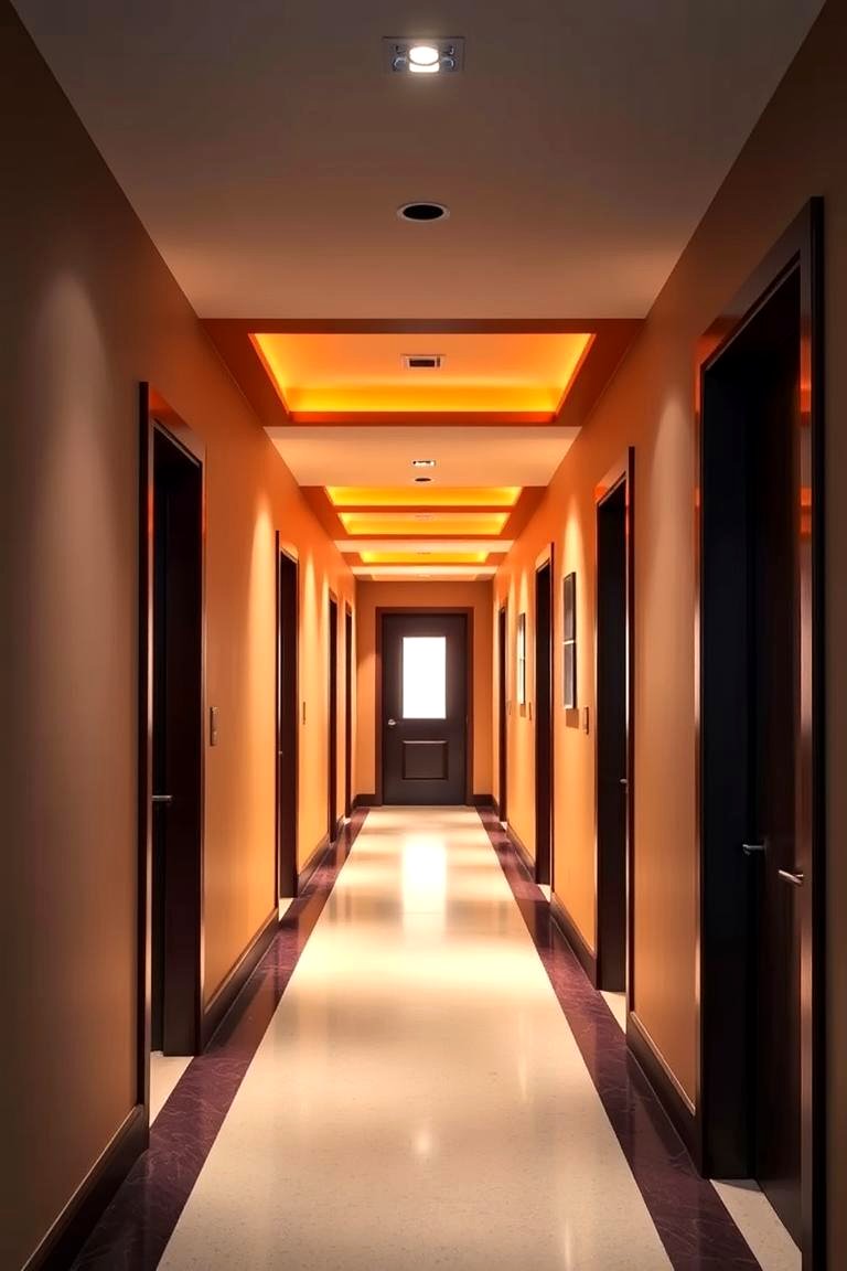 Uplifting Hallway Accents - 24 Warm Color Palettes for Every Room in the House