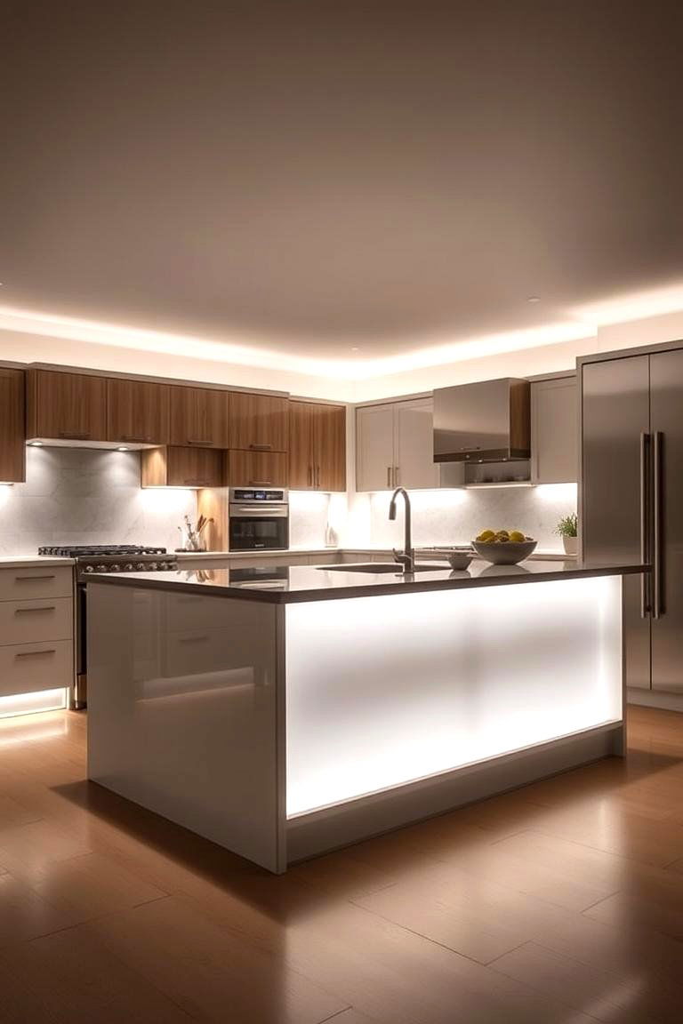 Uplighting for Architectural Interest - 24 Kitchen Island Lighting Ideas