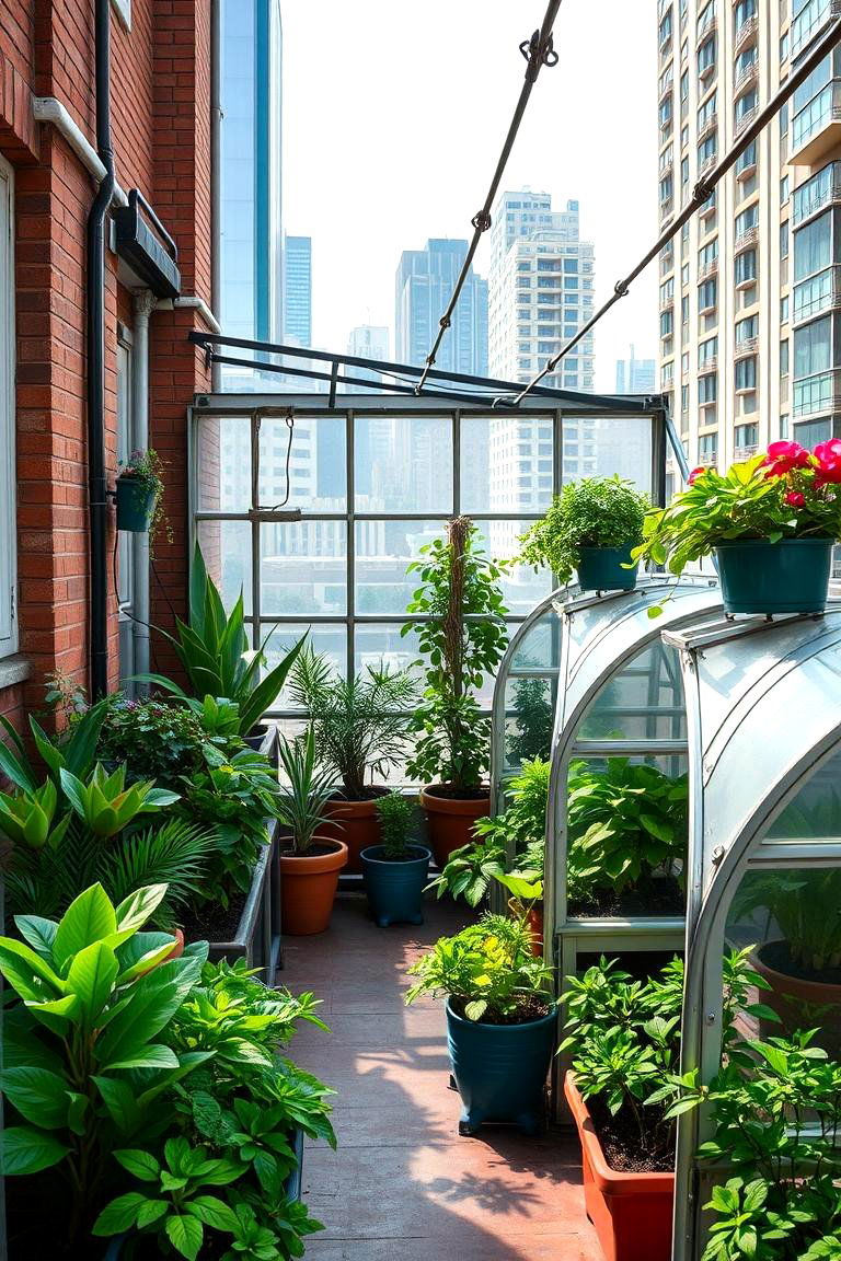 Urban Balcony Greenhouse - 24 Indoor Greenhouse Ideas