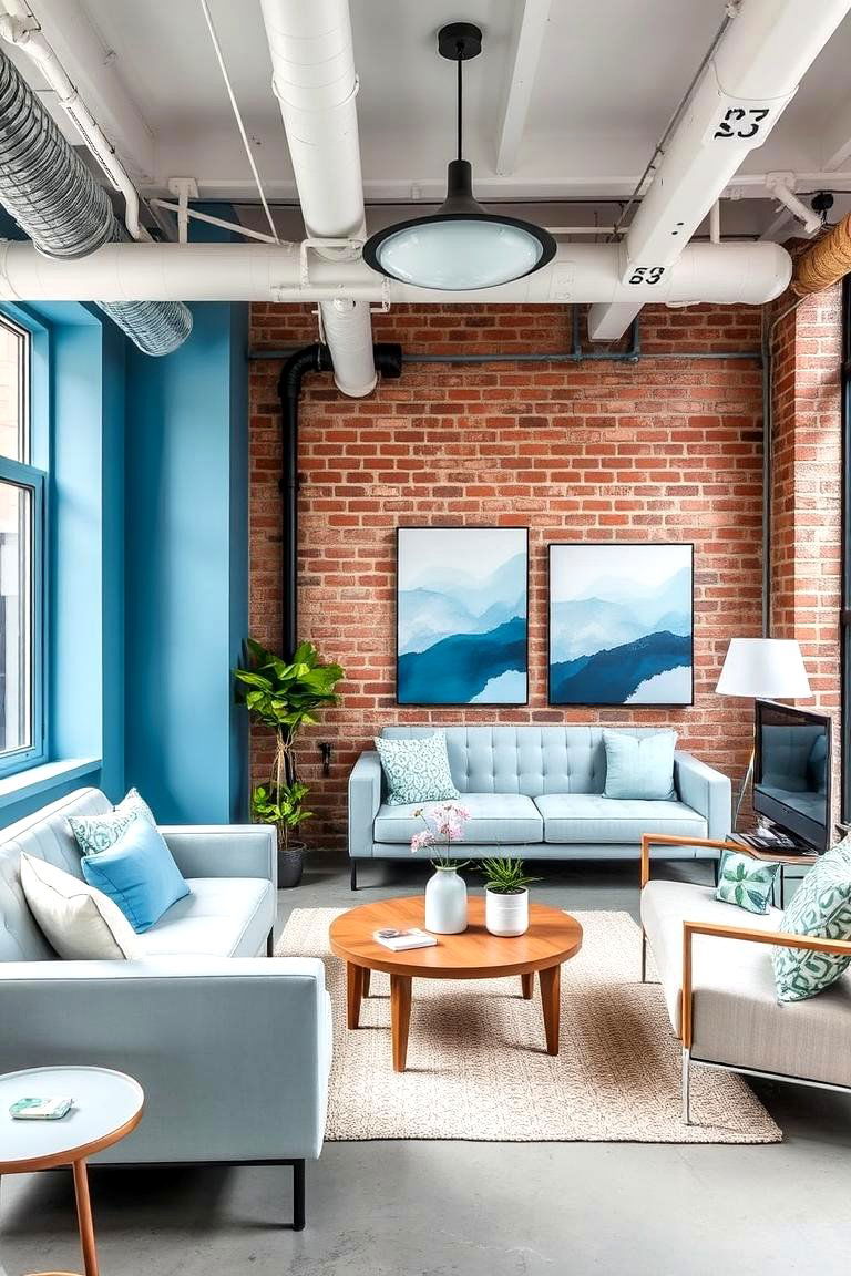 Urban Blue Sanctuary - 24 Blue and White Bedroom Ideas