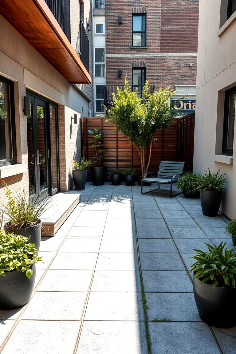 Urban Bluestone Patio with Compact Layout - 24 Bluestone Patio Ideas