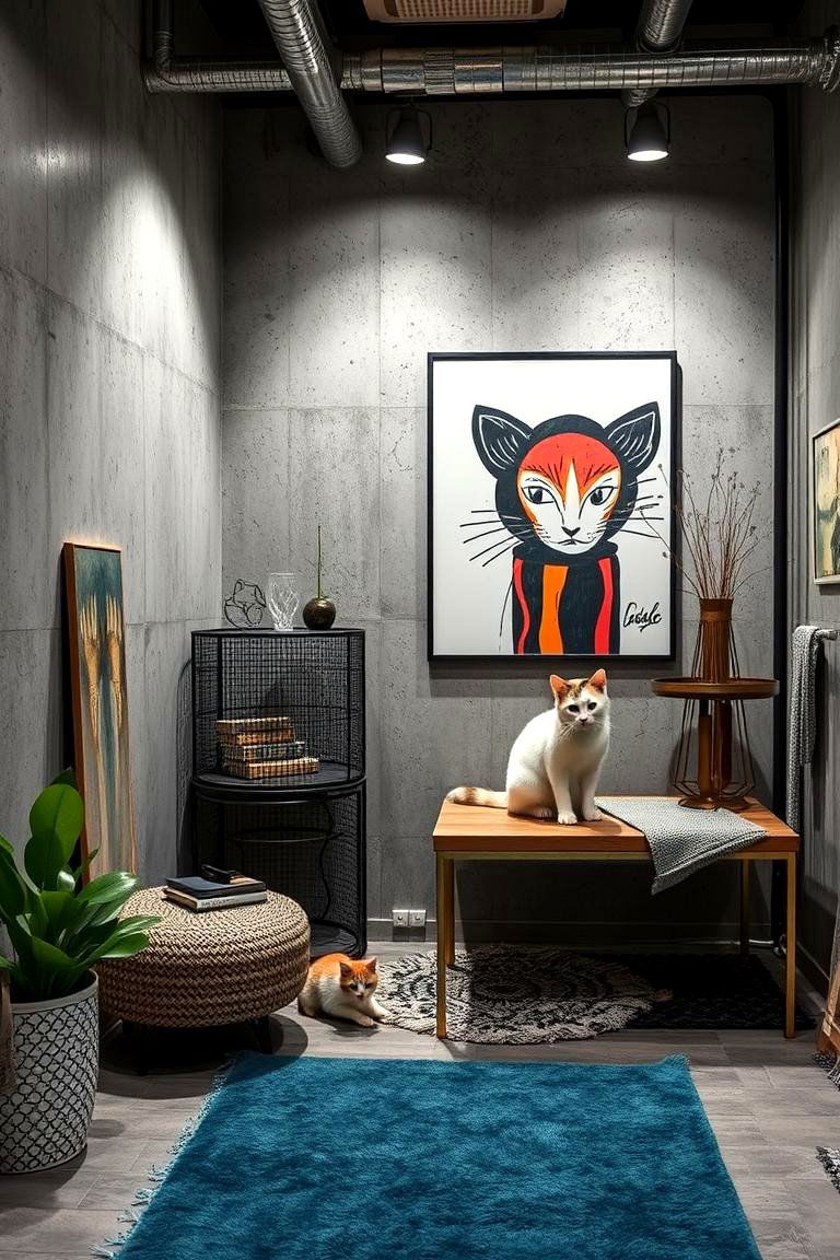 Urban Chic Cat Den - 24 Cat Room Ideas