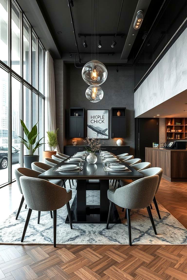 Urban Chic Dining - 24 masculine dining room ideas