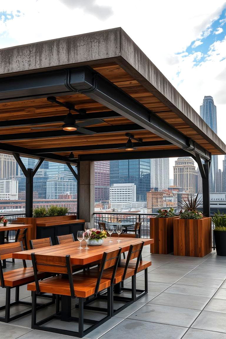 Urban Chic Pavilion - 24 Outdoor Pavilion Ideas