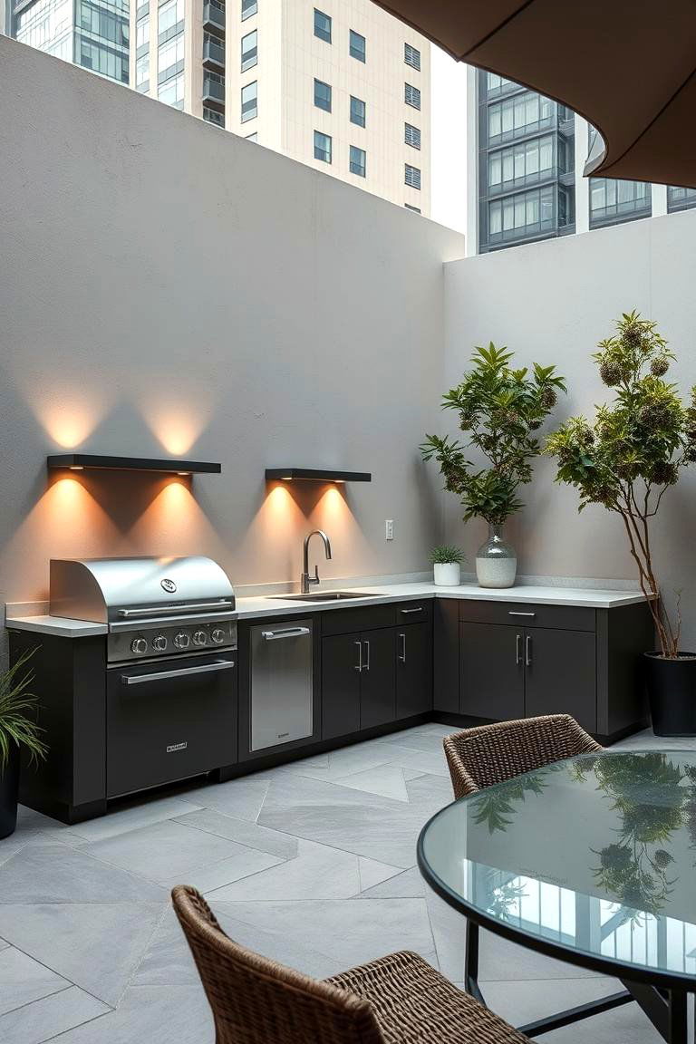 Urban Chic Stucco Outdoor Kitchen - 24 Stucco Outdoor Kitchen Ideas
