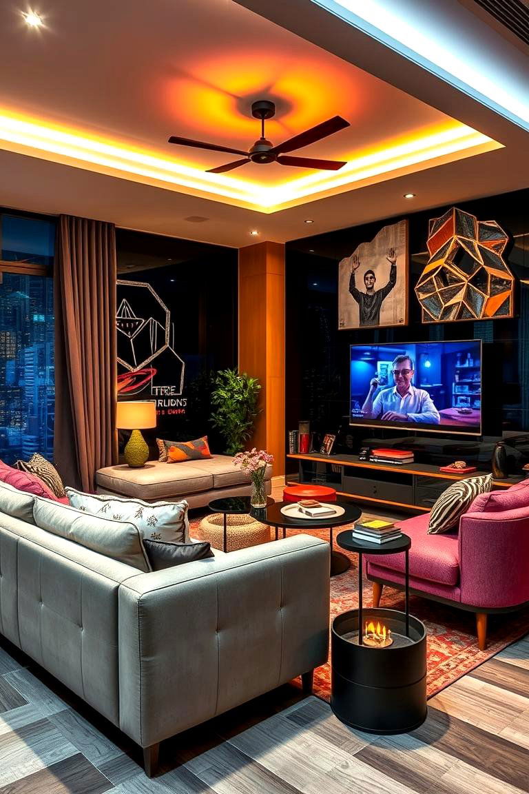Urban Chic Tv Room - 24 Tv Room Ideas