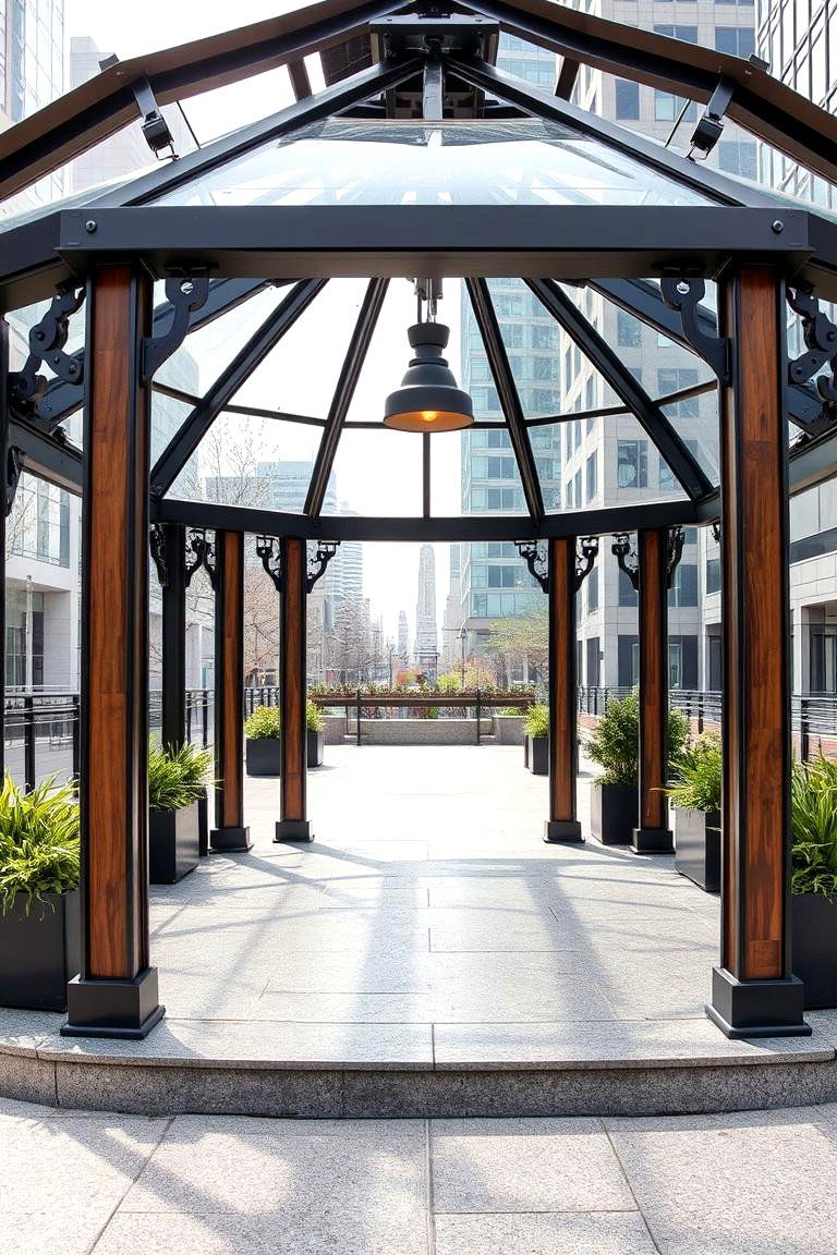 Urban Chic Veranda - 24 patio with a gazebo ideas