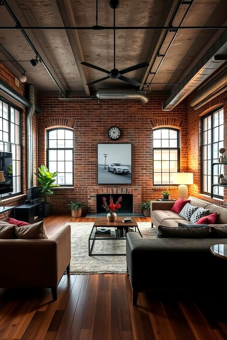 Urban Chic with Industrial Touches - 24 Condo Living Room Ideas