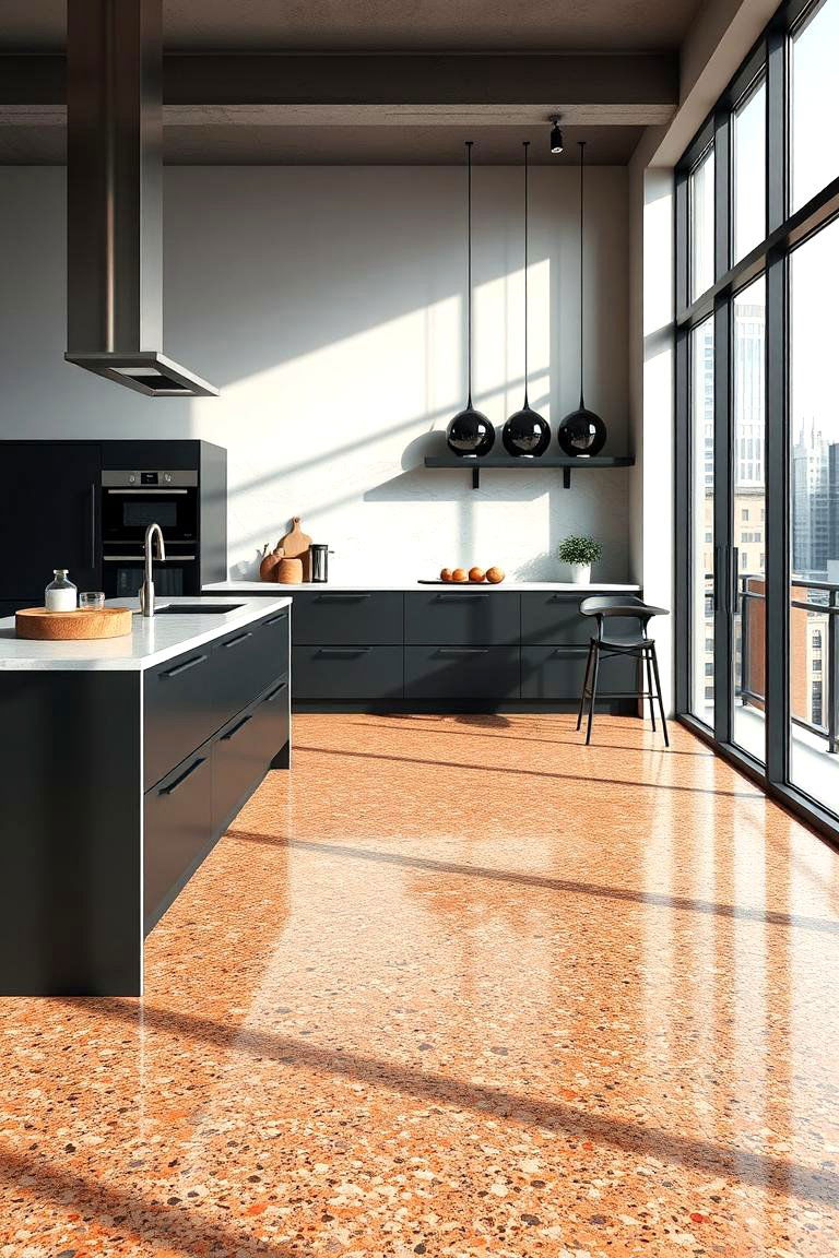 Urban Contemporary Style - 24 Terrazzo Kitchen Floor Ideas