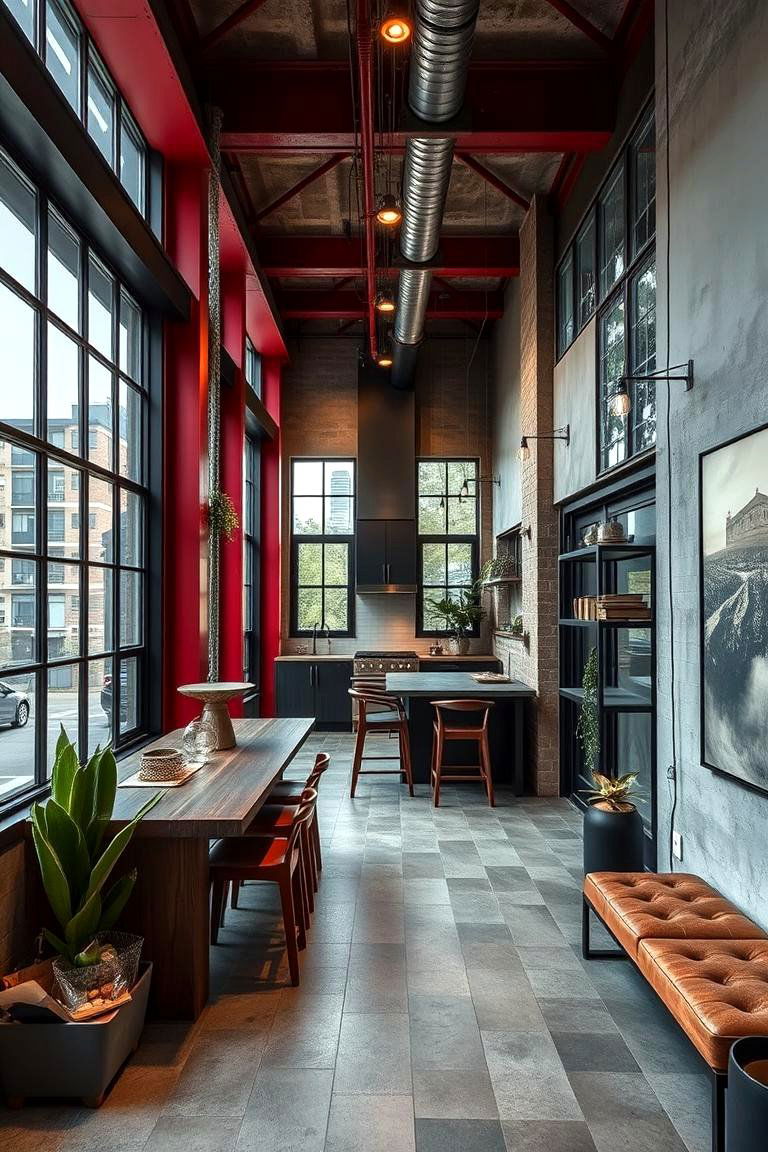 Urban Dark Red Industrial Style - 24 Dark Red House Exterior Ideas