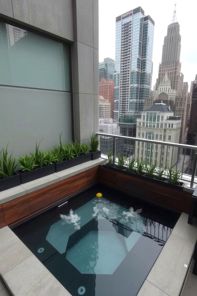 Urban Escape Sunken Hot Tub - 24 Sunken Hot Tub Ideas
