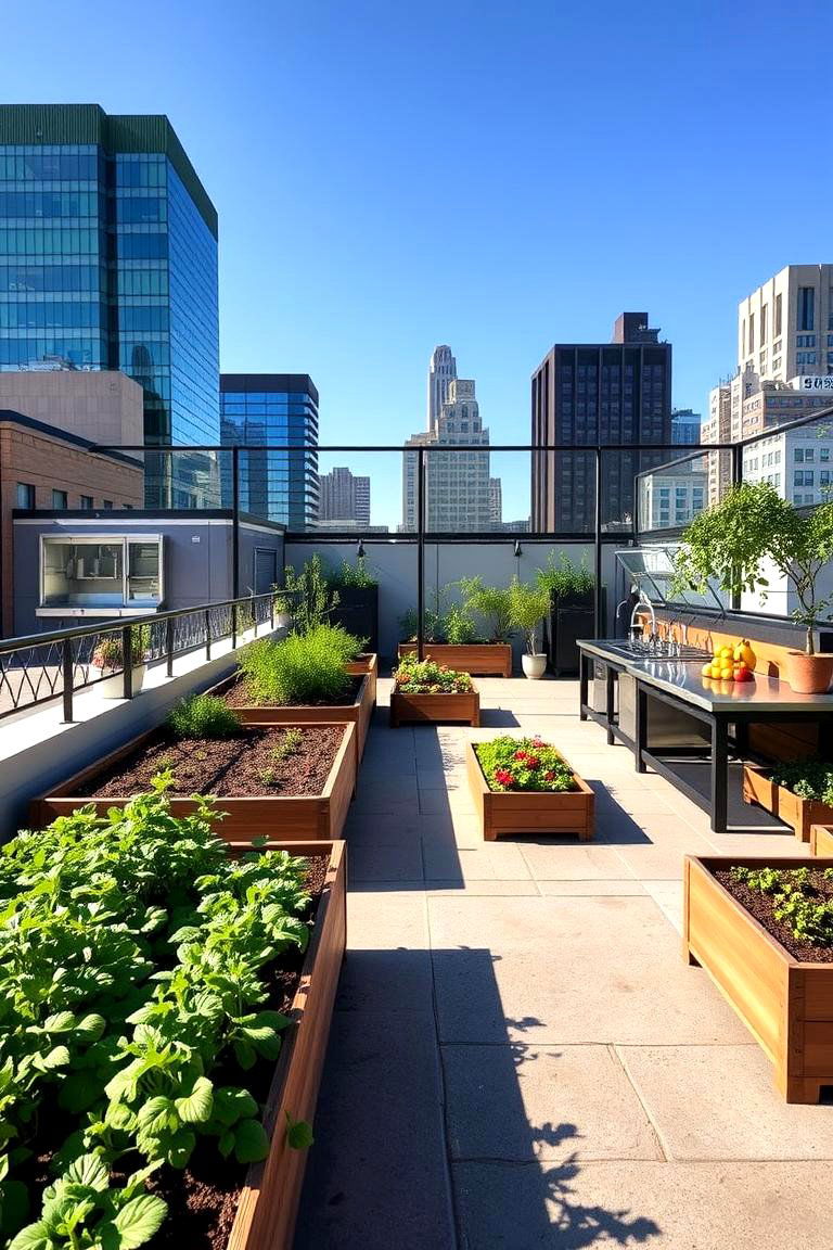 Urban Farm to Table Kitchen - 24 Rooftop Kitchen Ideas