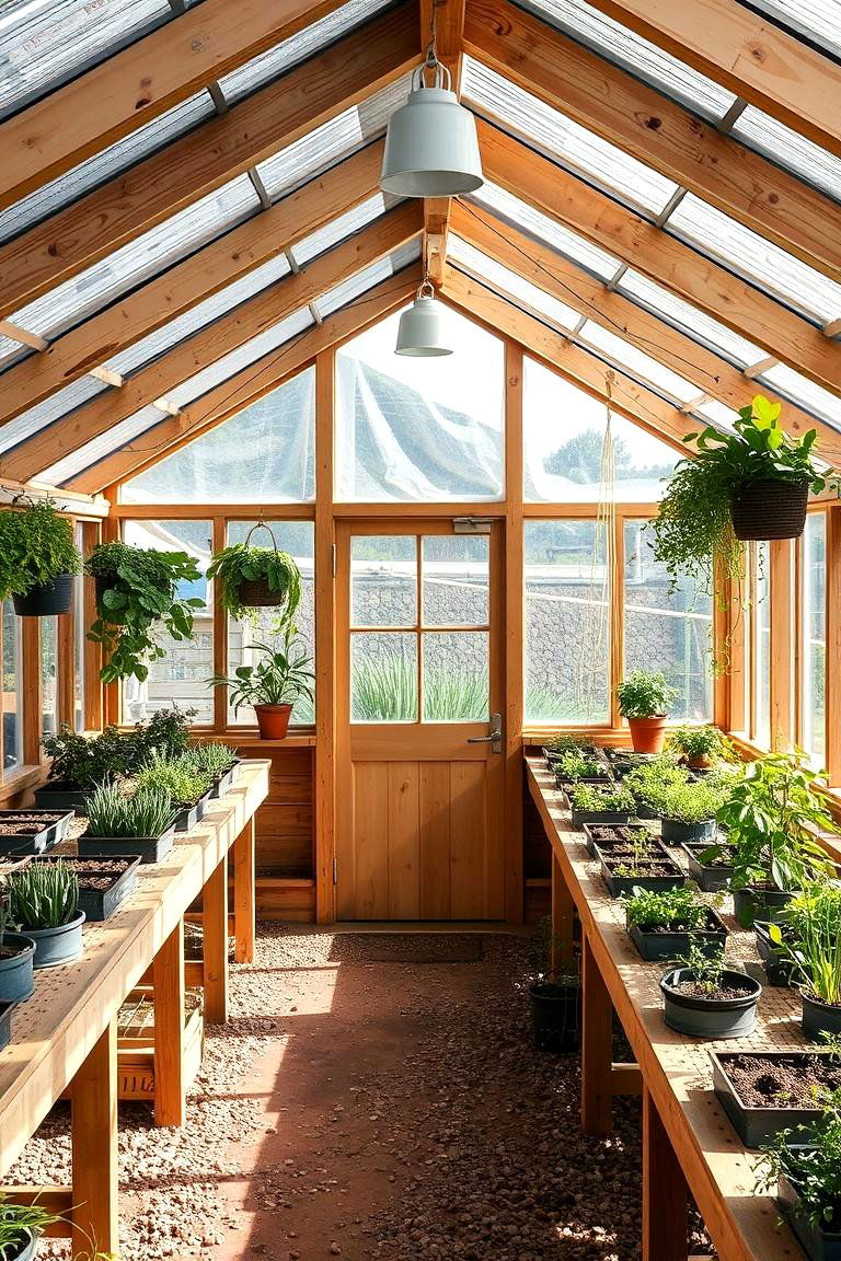 Urban Farmhouse Greenhouse - 24 Fantasy Greenhouse Ideas