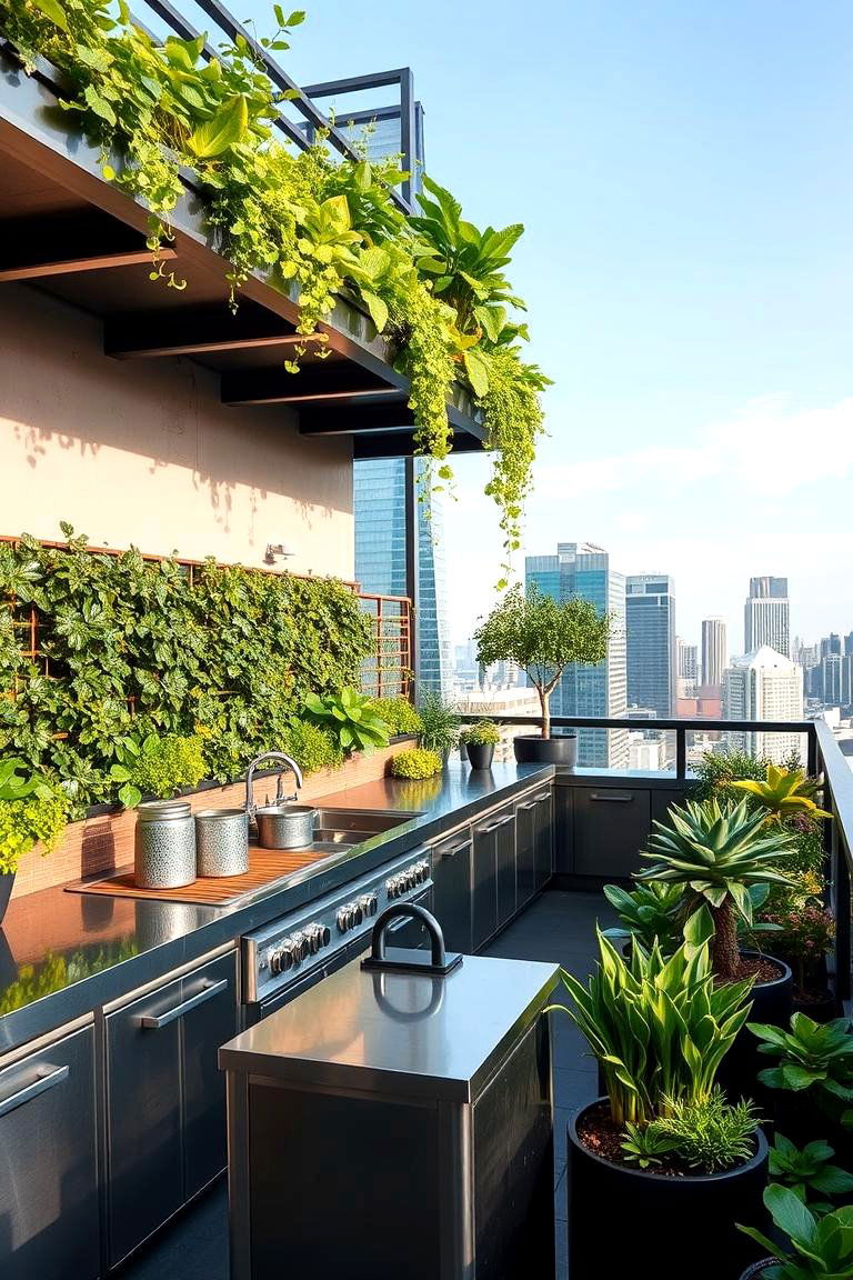 Urban Garden Rooftop Kitchen - 24 Rooftop Kitchen Ideas