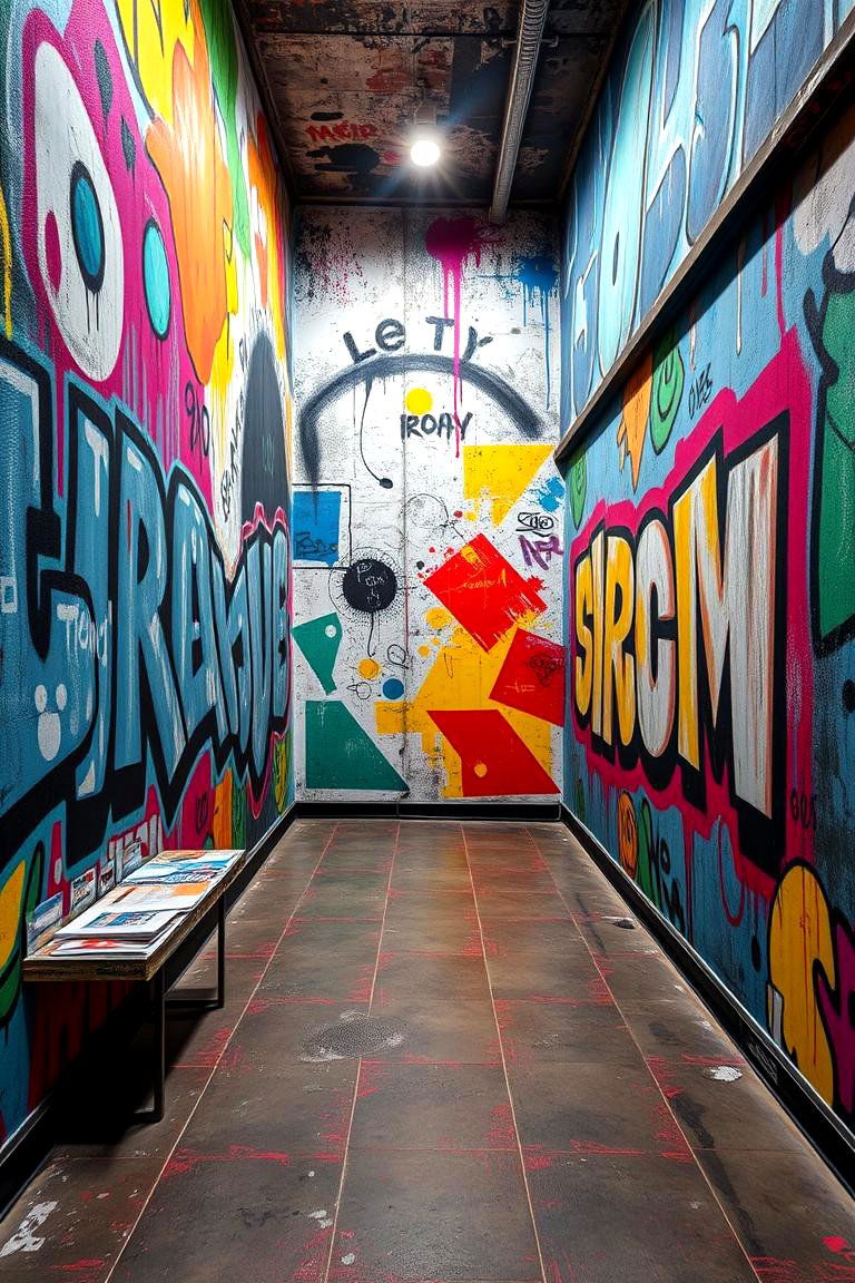 Urban Graffiti Inspired Walls - 24 Boys Room Paint Ideas