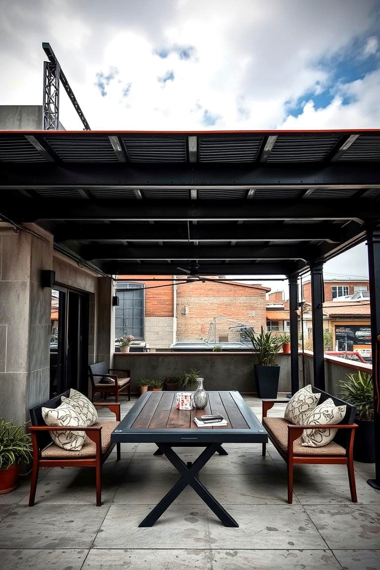 Urban Industrial Chic - 24 Gable Patio Roof Design Ideas