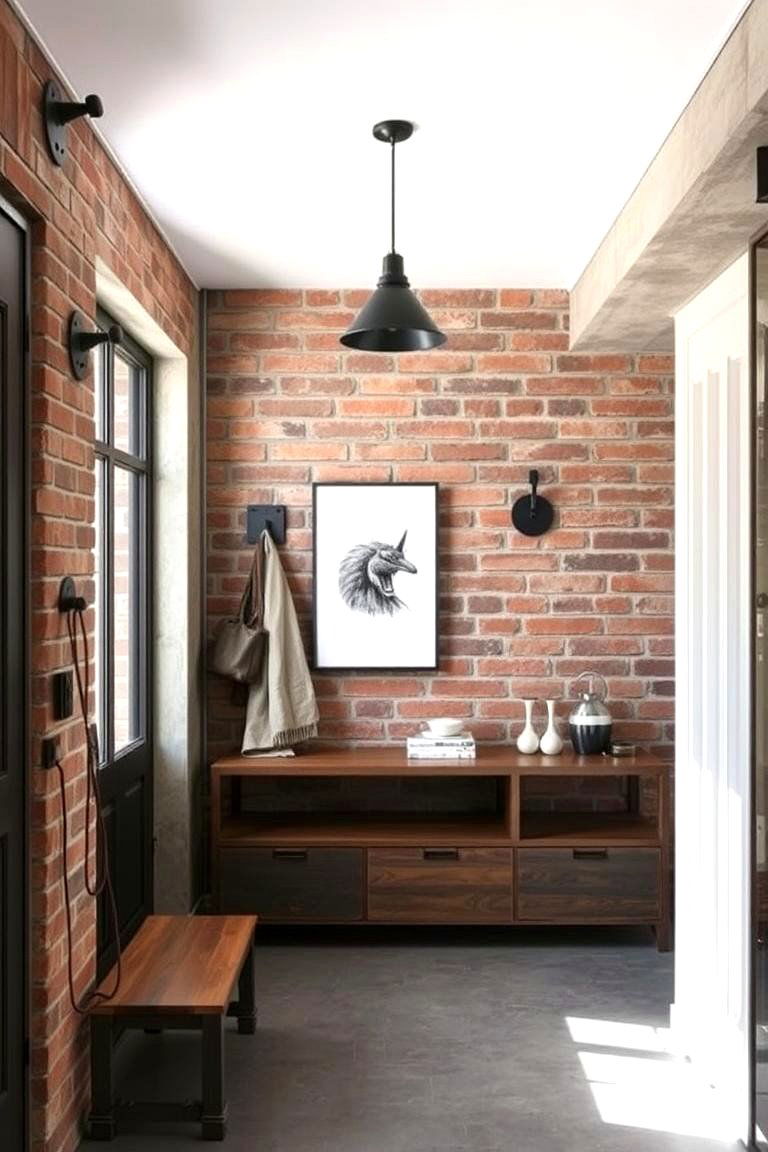 Urban Industrial Entryway - 24 Entryway Ideas